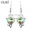 OUXI Factory direct price women's fashionable nickel free earring &ouxi jewelry made with Austria Crystal jewerly