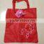 foldable into a ball ,logo printed foldable bag with handle