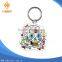 Wholesales Custom Round Skull Metal Keychain