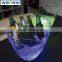 Custom LED Lighted Ice Bucket Clear Plastic Ice Buckets with Logo