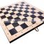 QUALITY Modern Silkscreened WOOD Folding CHESS Set