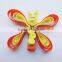 New Design Korean Cute Baby Girls Hairpins Cartoon Ribbon Butterfly Hair Clips Kids Barrettes