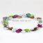 Modern necklace design 20-25mm colorfuls square shell pearl necklace