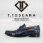 Patent Leather Shoes for Men Blue Patent Leather Shoes Pure Leather Shoes