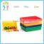 Wholesale high quality storage unit shallow toy tray pp plastic tray