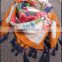 2016 high quality trendy women kerchief tassel scarf