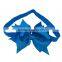 Grosgrain Pinwheel Hair Ribbon Bow Glued On Elastic Headbands Baby Boutique Headband Bow Accessories