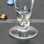 2015 haonai new V style glass juice cup