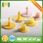 single ear tag with plastic pin TPU animal ear tag for cattle in yellow