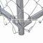 5x10x6 foot cheap chain link mesh large dog kennel with roof custom