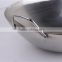 Non Stick Cooking Welded Joint Mini Chinese Stainless Steel Wok