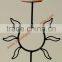 MODERN DESIGN WROUGHT IRON SALT CANDLE HOLDER & TEALIGHTS