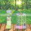 BPA FREE high quality Food grade glass tea infuser bottle/Tea filter water bottle/fruit juice glass bottle with easy handle