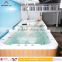 Newest Europe luxury big powerful jets TV outdoor spa hot tub swim spa pool jakuzzier function