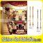 Floor Mounted Indoor Stairs Carving Decorative Aluminum Railing