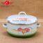 Competitive price enamel drum shape cooking pot enamel cassrole