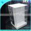 Custom 3 tiers red acrylic dessert food display buffet stand for wedding