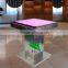 hot sale LED illumination glowing bar table cocktail table with remote controller
