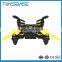 Foldable LED Light 6 Axle Gyro Headless Quadcopter Pocket RC Aircraft Model Mini Drones with Altitude Hold