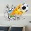 Hot Selling Football Wall Sticker , 3D Sticker for Decoration Kids Room