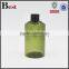 150ml fine mist plastic cosmetic bottle skin care cosmetic pet bottle with black aluminum sprayer