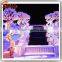 All kinds of flowers mixed with artificial flower wall for decorative