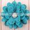 hot sale fabric flower clip for baby girls