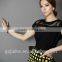 2015 Summer Ladies Black Tulle Tops Chiffon Shirts Blouses Women Sheer Cheap Clothes China Atacado De Roupas Femininas Camisas