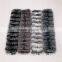 Super long 150cm winter trendy real fox fur scarves long fox fur muffler black and white striped fox fur scarf zebra scarves