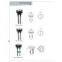 Toilet flush mechanism of toilet tank push button with dual press
