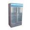 Upright refrigerated showcase with double open door