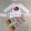 fachion design turkey embroidery thanksgiving cotton boys shirt