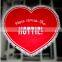 Heart Shape 100% Polyester Microfiber Round Beach Towel