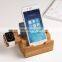 Family use custom made wood office gift wood diy cell phone stand with good quality