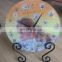 Tempered glass clock with sublimation coating