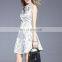 Simple Style Women White Cssual Short Evening Dresses (ED1731504)