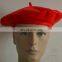 Red beret hat red felt beret hat