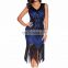 BestDance Women 1920s Gastby Party Dress Sequin Art Embellished Fringed Flapper Dress OEM