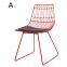 Modern style metal wire fashion creative chair cafe restaurant chairs