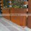 Outdoor Decorative Corten Steel Small Flower Pots Stand in Metal