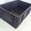 600 x 400 x 170  conductive black esd plastic pp box storage plastic tote bins containers