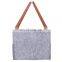 large size felt diaper caddy for tote bag with PU leather handle