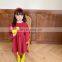 2020 New arrival girls skirt solid color cotton skirt headband
