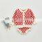 Ins Autumn Baby Suit Female Baby Western-style Plaid Knitted Jacket Strap Romper Romper Two-piece Suit Single Shot
