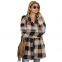 LAITE C2001 amazon best seller plus size winter coats for women ladies contrast color sweater long coats women jackets