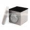 RTS Modern And Practical Home Furniture Faux Linen Folding Storage Ottoman Stool With Pocket