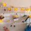 10 LED Battery Powered Fall Harvest Maple Leaves String Lights