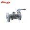 DN100mm 3pc stainless steel flanged end ball valve