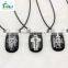 Plastic cross cord pendant