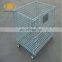 PVC coated roll metal storage cages with 4 wheels